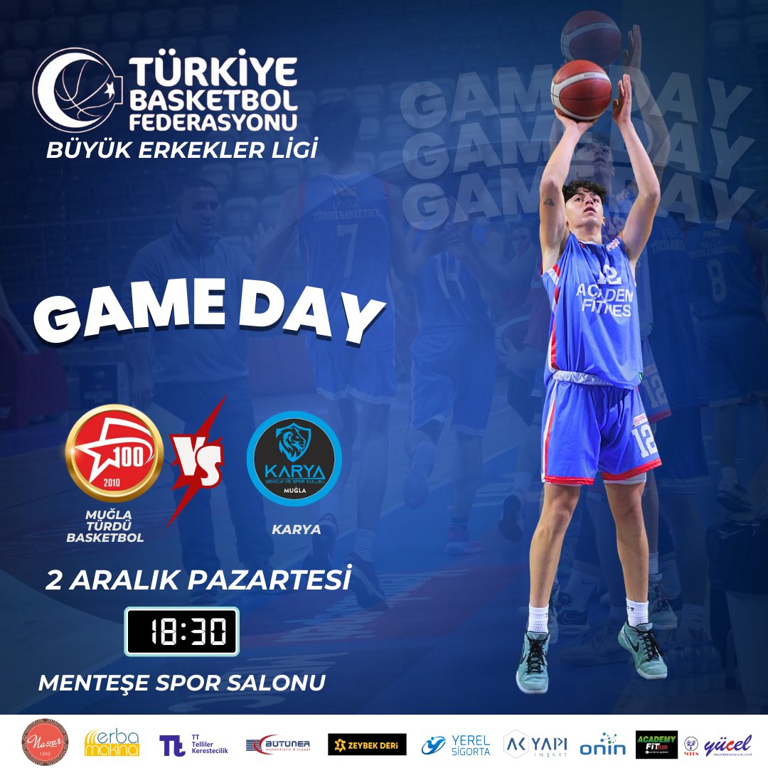 BasketbolTurdu's tweet image. MAÇ ZAMANI 👉❤️🏀 GAME DAY 👈

TÜRKİYE BASKETBOL FEDERASYONU MUĞLA BÜYÜK ERKEKLER LİGİ 

MUĞLA TÜRDÜ BASKETBOL 🆚  KARYA

TARİH: 2 ARALIK PAZARTESİ SAAT 18:30

SALON : MUĞLA MENTEŞE SPOR SALONU 

@tbf 

#basketball🏀 
#büyükerkeklerligi 
#muğla