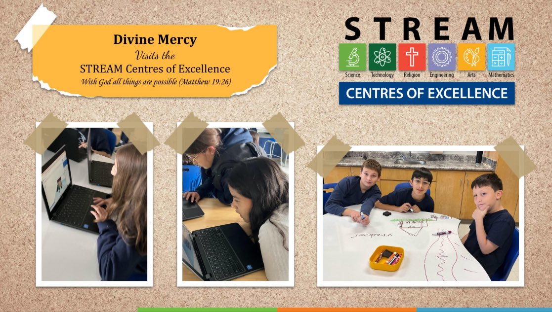 Ms. Di Matteo’s Grade 5/6 class visited the STREAM centre last week with Ms. Rossi! Students explored &amp; implemented the design-thinking process to create a structure for climate resilience! Go Magic!💫
<a href="/angelasaggese9/">Angela SAGGESE</a> <a href="/SO_AIafrate/">Anna Iafrate</a> <a href="/YCDSB/">York Catholic District School Board</a>
<a href="/STREAM_ycdsb/">STREAM Centres of Excellence</a>