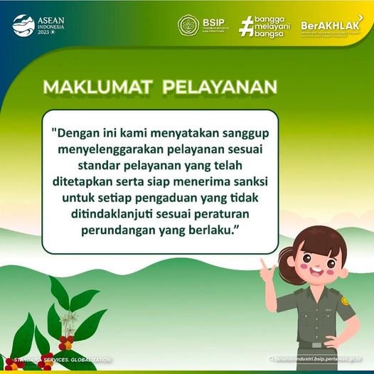 brmptri's tweet image. Hi, #frenSIP
Kami berkomitmen untuk menjalan pelayanan publik dengan prima dan menerima saran, masukan, dan pengaduan sesuai dengan regulasi yang berlaku.