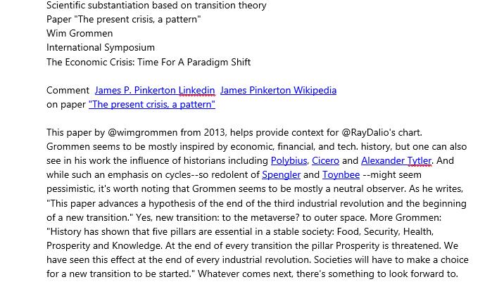wimgrommen's tweet image. Verplicht leesvoer voor elke politicus en bestuurder, zodat niemand straks kan zeggen: "Wir haben es nicht gewußt" .

#SWTP Stop Wet Toekomst Pensioenen

Paper "The present crisis, a pattern: current problems associated with the end of the third industrial revolution"