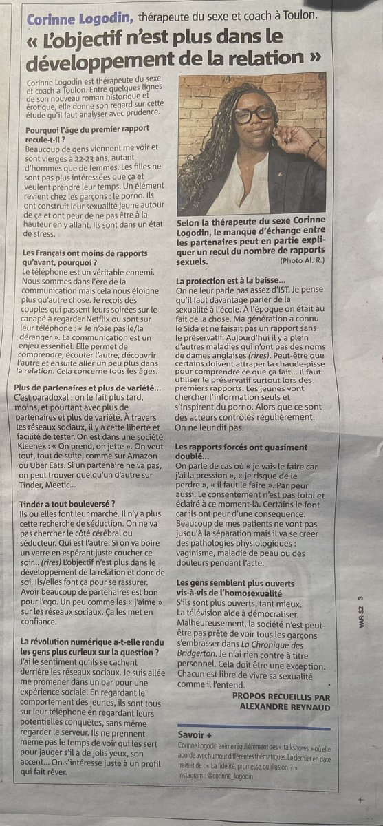 Ce qui se passe en France sous la couette 1/12/24