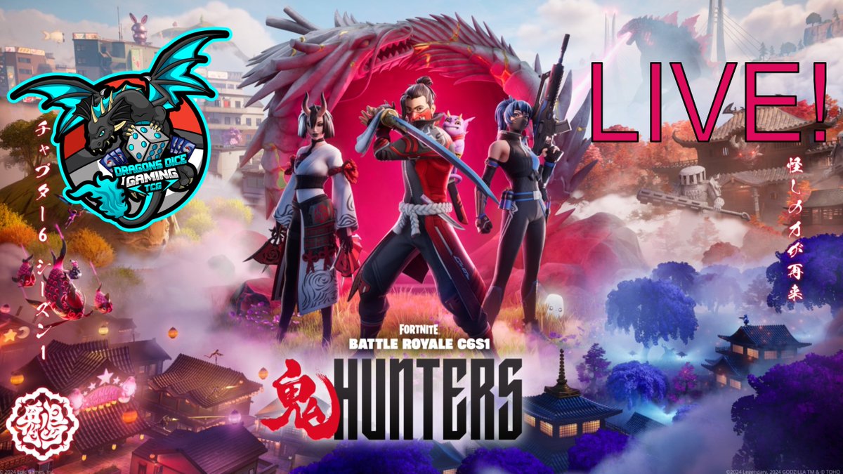 dragonsdicegame's tweet image. 🏯 Fortnite Chapter 6: Hunters is LIVE! 🏹 🌸 Embrace samurai vibes, mythical battles, and a stunning new island to explore. LIVE soon! ⚔️🔥 #FortniteChapter6 #HunterSeason #SamuraiAdventure #FortniteIsland #LiveGaming #FortniteVibes #FortniteLive 🌟