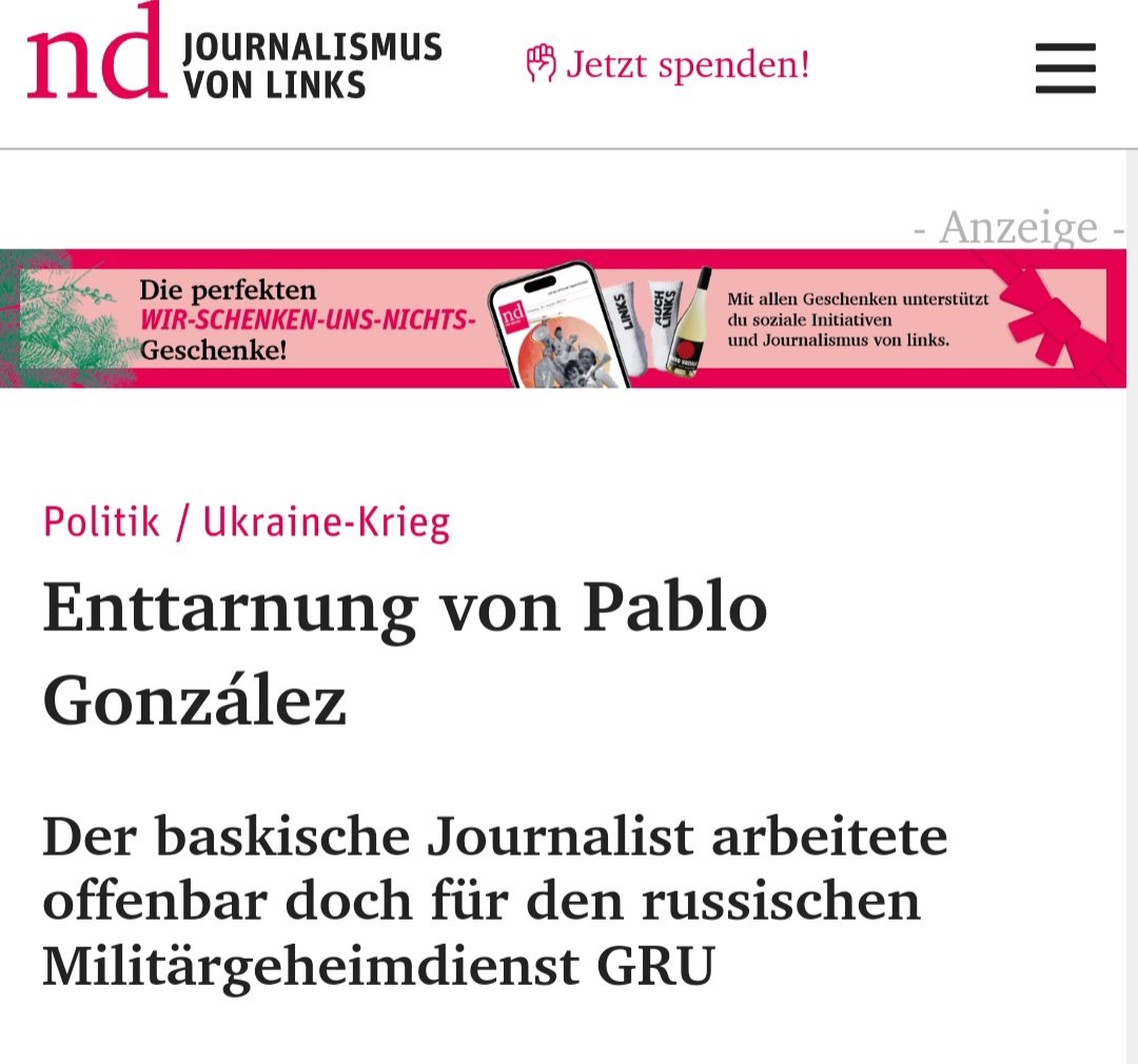 pataleador's tweet photo. @ralf_streck @boye_g Ja, ja @ralf_streck , Boye ist genauso unschuldig wie der von Ihnen gehuldigte Pablo González...Sie kann man einfach nichtmehr ernst nehmen.. https://t.co/zdayQOhS8L