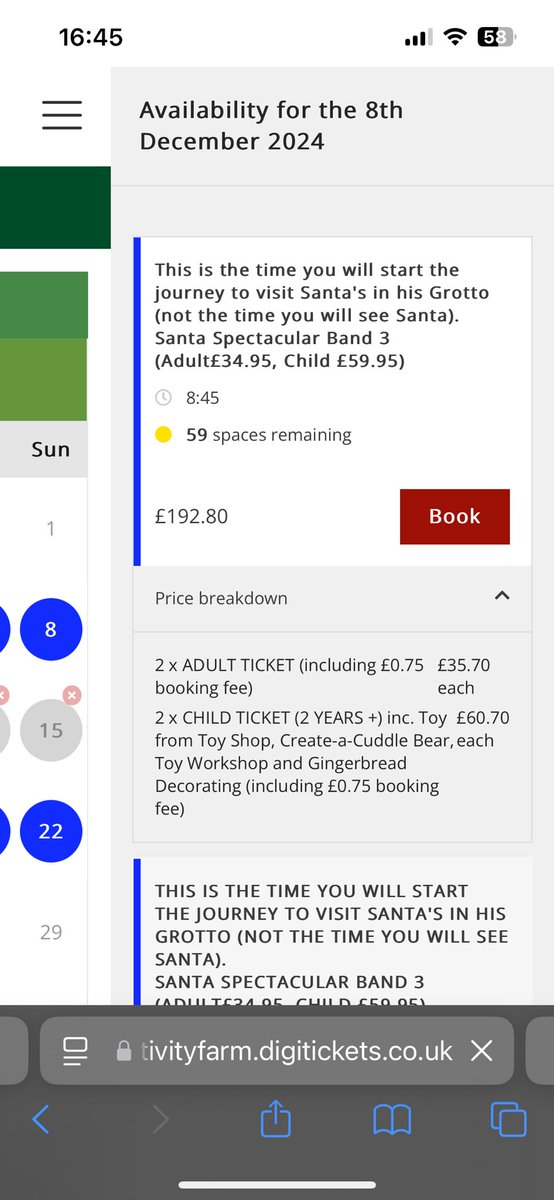 NikkieStride's tweet photo. @Willows_Farm £192.80 for 2 adults and 2 children to see Santa at Christmas is PURE GREED. You should be ashamed of yourselves https://t.co/ngsQPfgcDk