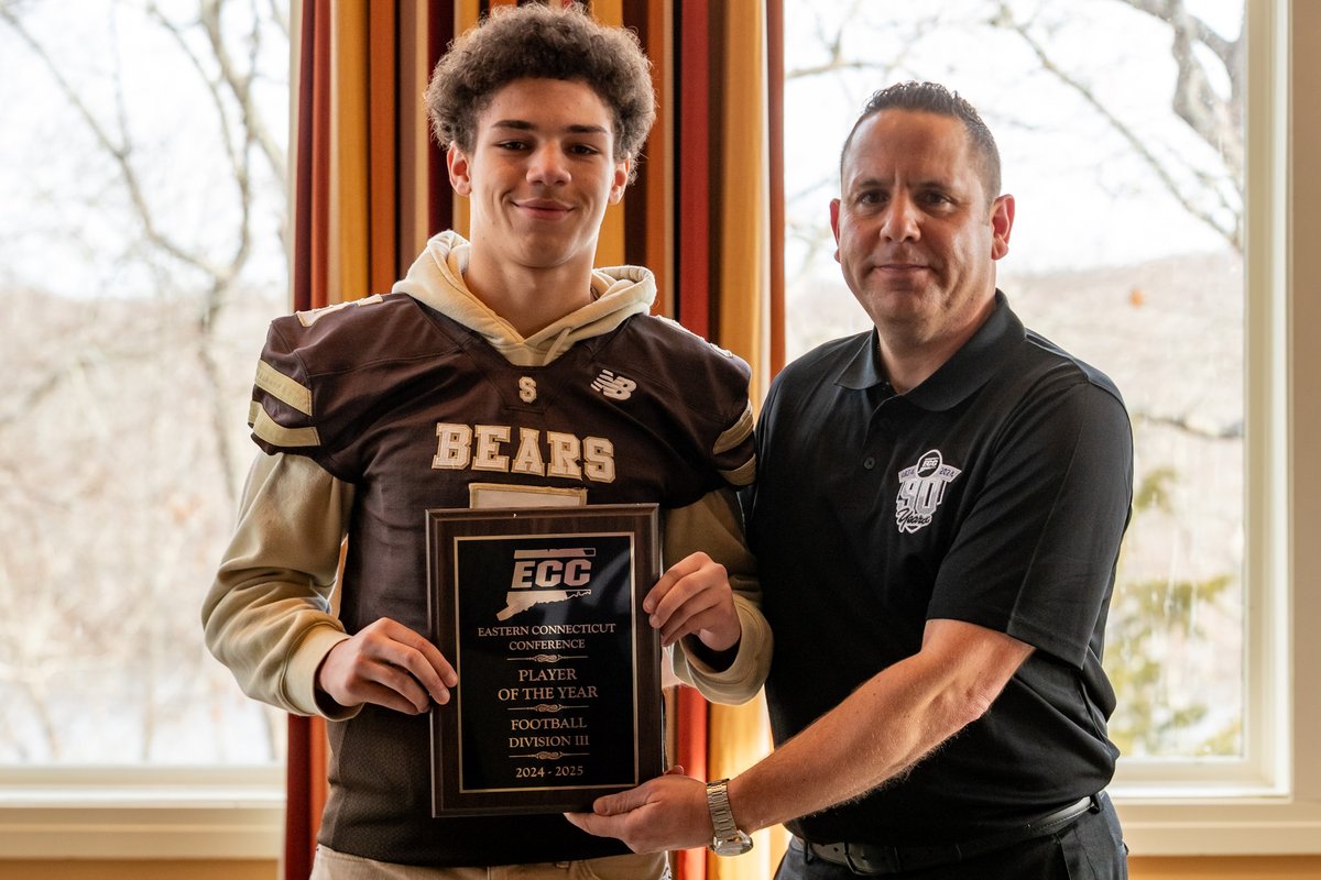 ECC Athletics (@goeccathletics) on Twitter photo ECC Division III Player of the Year Jayden Carter (Stonington) with league football chair Jim Buonocore
#cthsfb <a href="/TheDayCTsports/">The Day sports</a> <a href="/thewesterlysun/">The Westerly Sun</a> <a href="/StoningtonSport/">Stonington Athletics</a> <a href="/StoningtonFB/">Stonington Football</a> ECC Division III Player of the Year Jayden Carter (Stonington) with league football chair Jim Buonocore
#cthsfb <a href="/TheDayCTsports/">The Day sports</a> <a href="/thewesterlysun/">The Westerly Sun</a> <a href="/StoningtonSport/">Stonington Athletics</a> <a href="/StoningtonFB/">Stonington Football</a>
