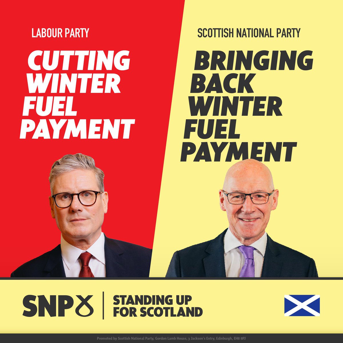 BNUSNP's tweet photo. 🥀 As soon as they got into government, Labour decided to cut the Winter Fuel Payment.

🏴󠁧󠁢󠁳󠁣󠁴󠁿 We don’t think that’s right - so we’ve introduced a universal Winter Heating Payment for 900,000 Scots pensioners. https://t.co/4zrVUPYQpa