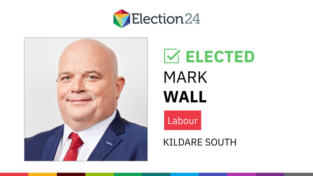 Mark Wall (Labour) elected in Kildare South | Live updates: rte.ie/b/1484023
