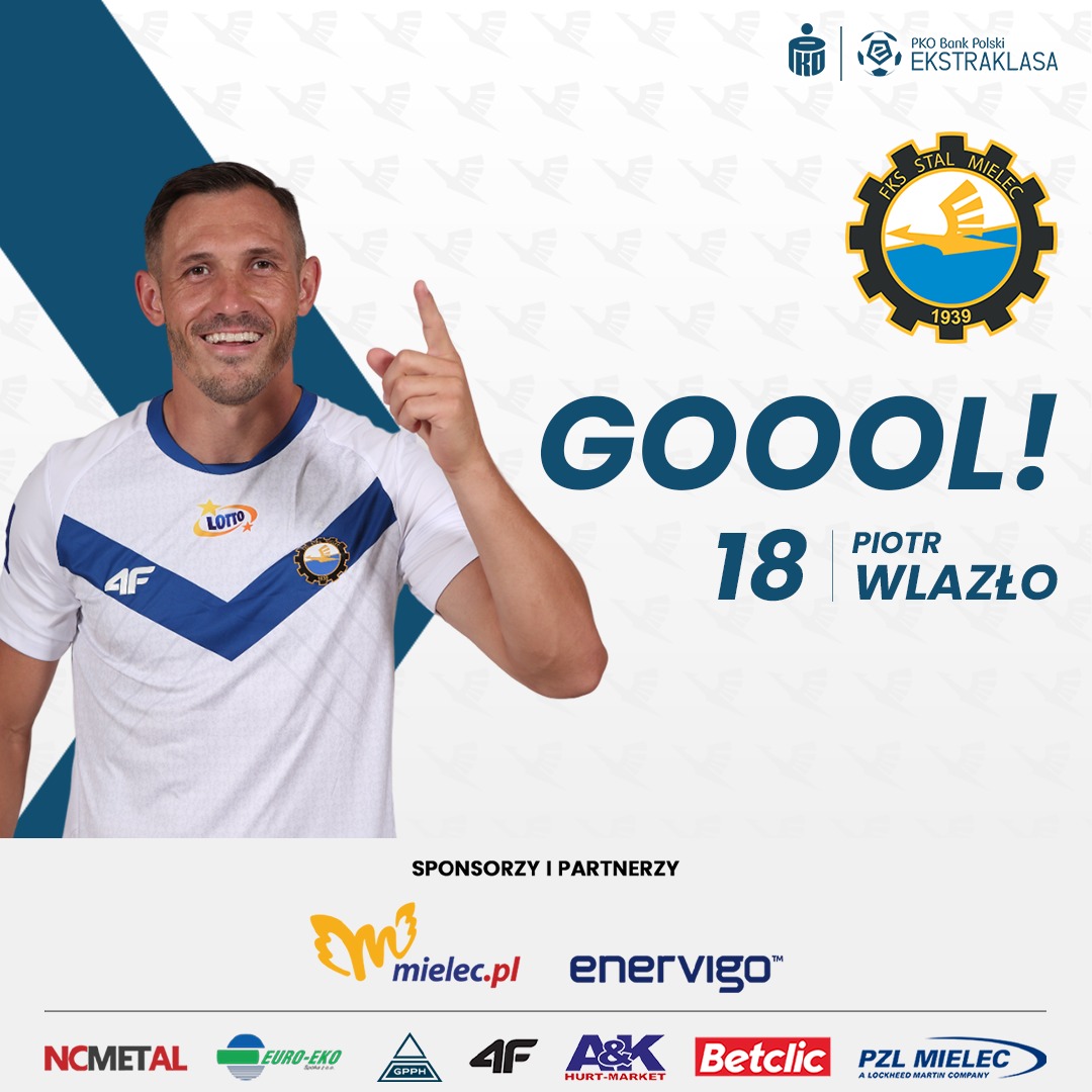 FksStalMielec's tweet image. Walczymy bo JESTEŚMY ZE STALI 💪

Bramkę dla naszego zespołu zdobywa Piotr Wlazło. 🤍💙

#STMLEG