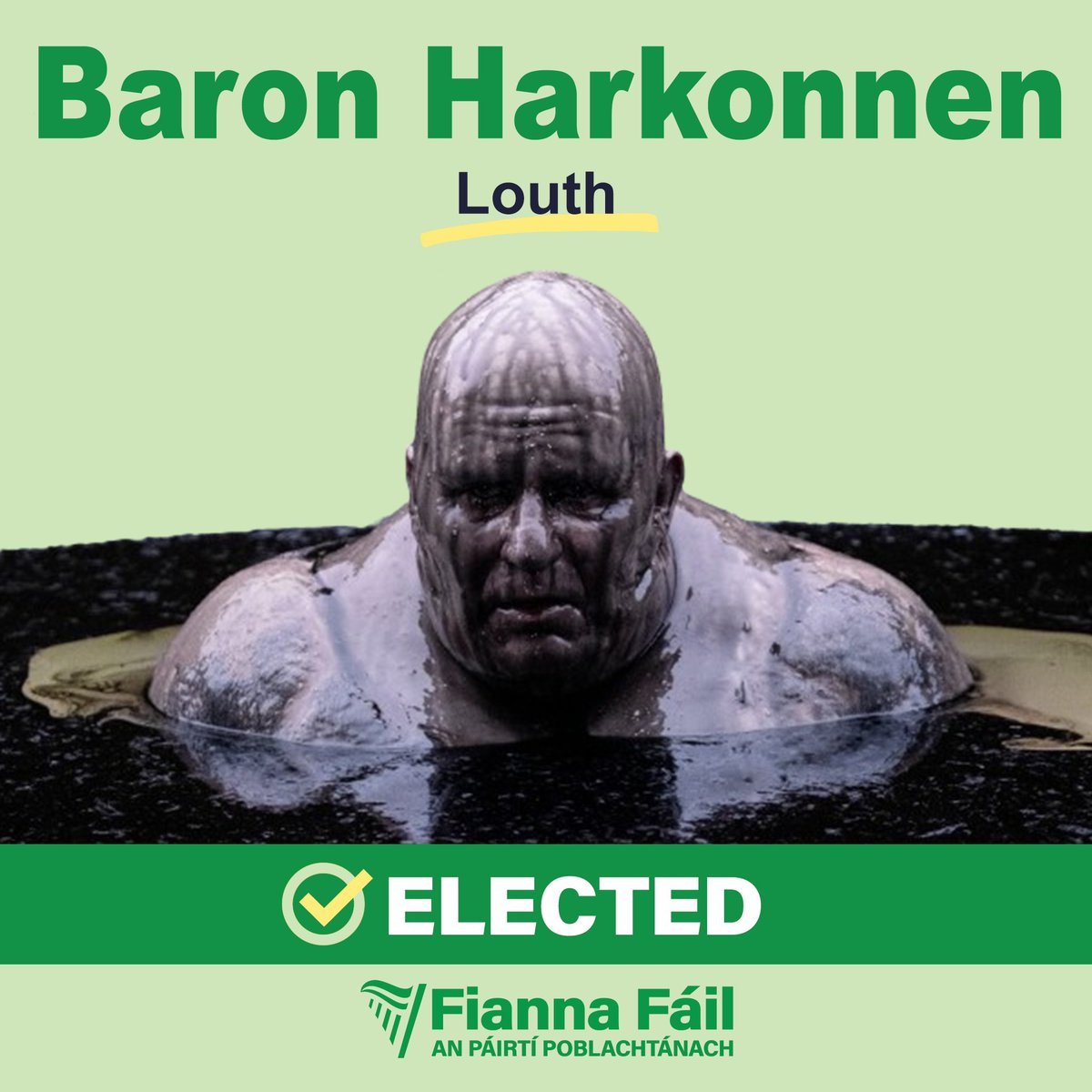 BREAKING: Baron Harkonnen (FF) has been elected in Louth

#ge24