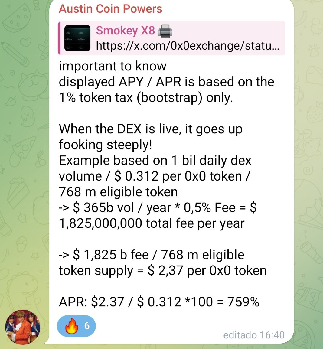 KevinSanchez_Lp's tweet image. Here the friend @A_Coin_Powers made a calculation of how much money we could receive once the Dex is active.
@CryptoGodJohn @AlexBeckerNT @CryptoHass 
 #0x0 #Ethereum #ARKANE #Privacy
