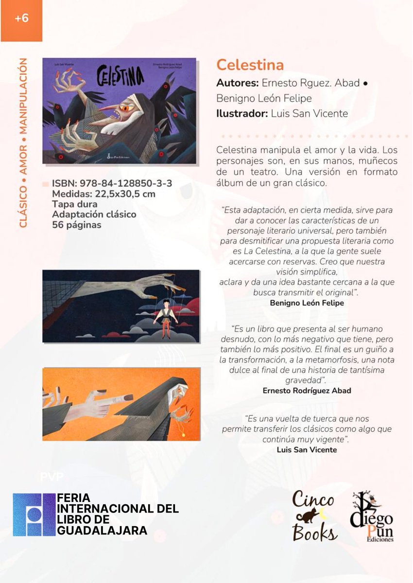 ¿Sabías que La Celestina es la primera novela en castellano con una mujer como protagonista, rompiendo los estereotipos de su época? 🙌 Ernesto Rodríguez Abad la adaptó para niños. ¡No te pierdas su presentación hoy con <a href="/DiegoPun_ed/">Diego Pun Ediciones</a>  y Cincobooks!
