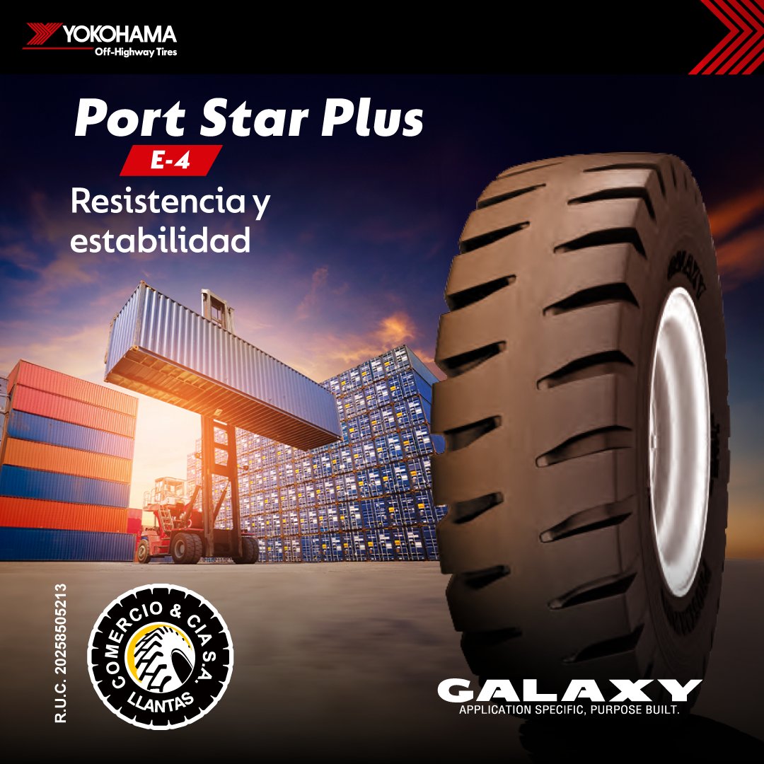 YokohamaOHTPeru's tweet photo. Galaxy Port Star Plus tiene una huella extra profunda 
👷‍♂️ Para servicios en almacenes, puertos, etc. rendimiento y valor; que lo hacen el más requerido de su segmento.
+51 947 336 399: https://t.co/fW3D9ZknlX
💻 Visítanos: https://t.co/TqCXOGPSp7
#YokohamaOHT #Convencional https://t.co/0TW1SxVer1