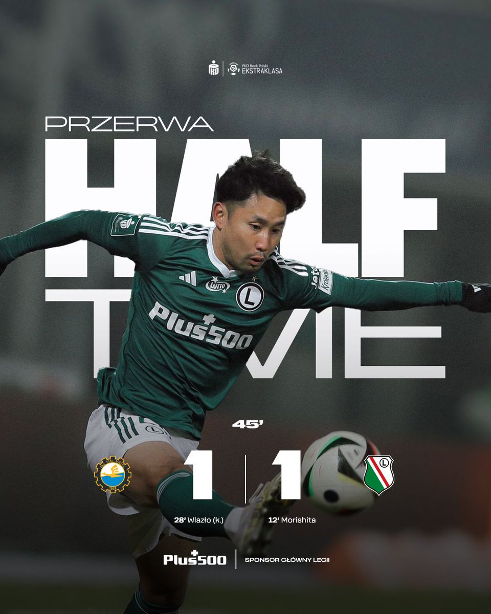 LegiaWarszawa's tweet image. Do przerwy remis. #STMLEG