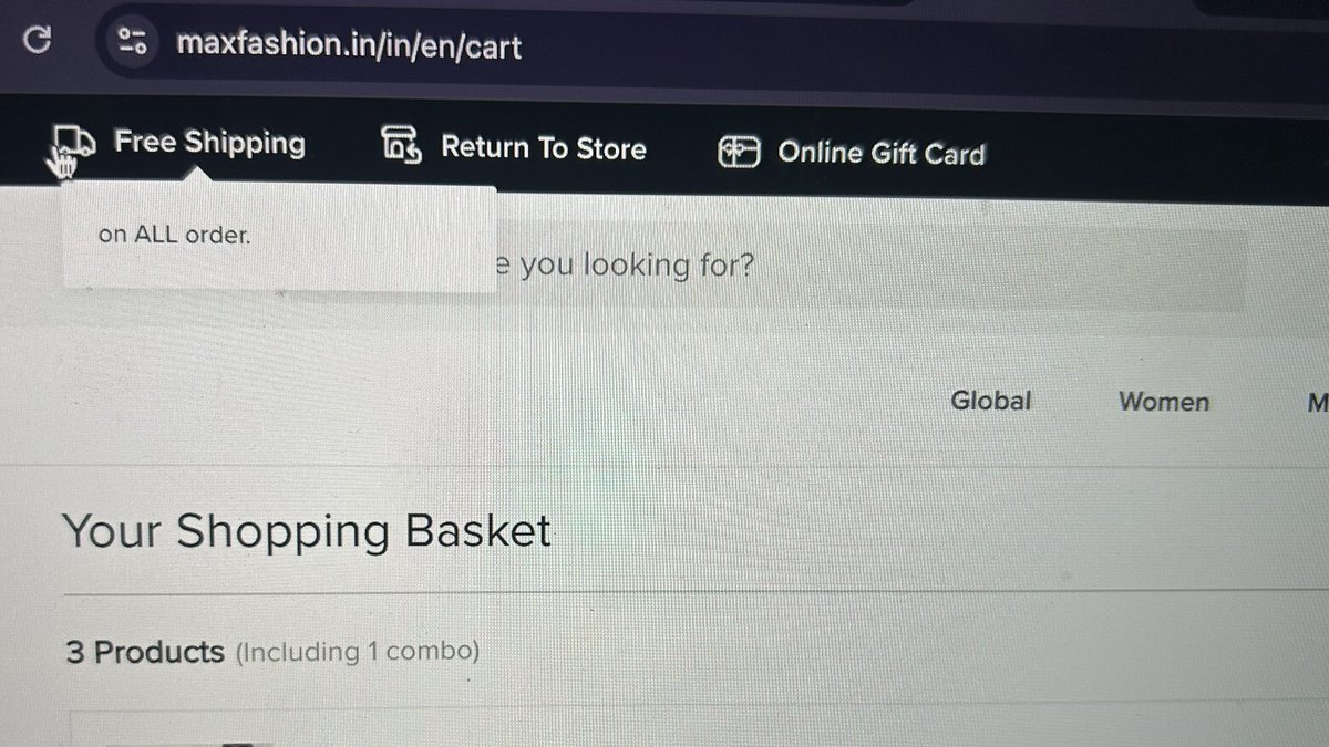 Tried to order from <a href="/maxfashionindia/">Max Fashion India</a>  on 18th bday sale &amp;  my mind was blown just looking at the delivery fee.
That too after they mentioned free shipping on all orders

Ps :-  entered indian pincode only