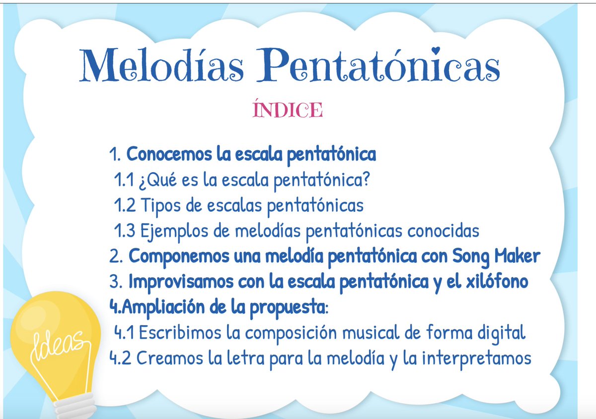 "Melodías pentatónicas" Propuesta para conocer la escala pentatónica, componer e improvisar con ella mariajesusmusica.gumroad.com/l/rucjww?layou… Disponible en Gumroad CreaconTIC