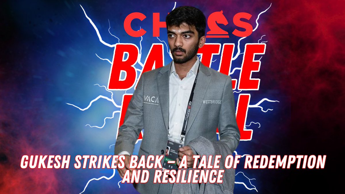 Chess_for_Kids's tweet image. Game 3: Gukesh D Strikes Back Against Ding Liren 🎯♟️
#Chess2024 #WorldChessChampionship #GukeshVsDing #ChessDrama #Queen’sGambitDeclined