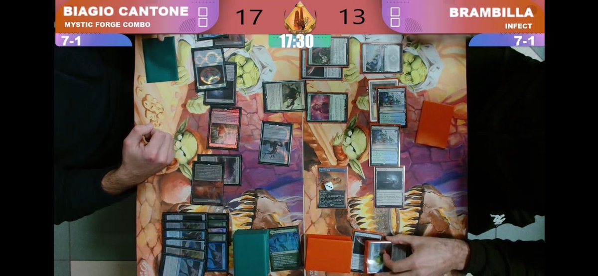 b_carlone's tweet photo. 11-3-1 at the 4Season 370 players. Broodscale combo is solid and super fun. Lost the last match for the top 8 at 7-1 in the main event, 11º place.🦎🦎 https://t.co/N81squbsQc