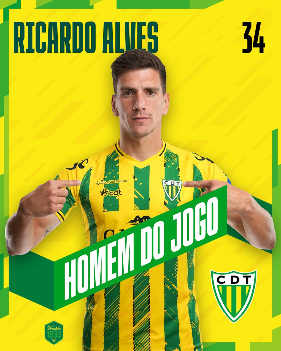 CDTondela1933's tweet photo. 𝕋𝕙𝕖 MVP 🥇
RIcardo Alves | O Homem do Jogo 👑
#PeloTondela #CDTFCPF https://t.co/19GRaqrayR