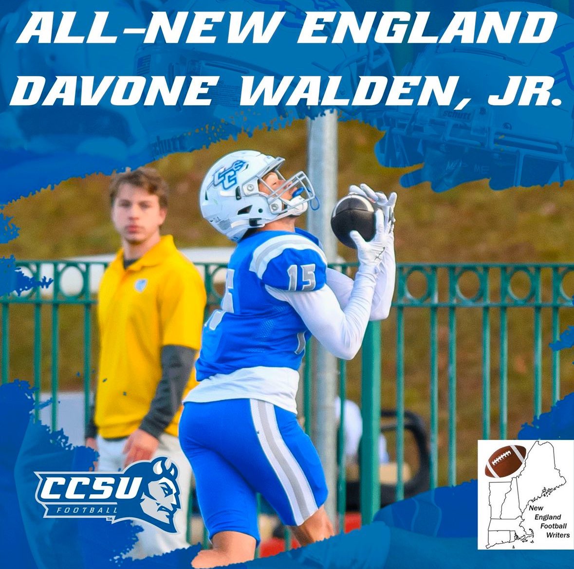 CCSU Football (@ccsu_fb) on Twitter photo S/O to our guys that were named to the <a href="/NEFballWriters/">New England Football Writers</a> All-New England Team
๐Clark tabbed All-New England ๐to๐ years
๐Howard, Walden, Jr. earn nod for 1st time
๐Blue Devils have 4th most selections of any team
#GoBlueDevils S/O to our guys that were named to the <a href="/NEFballWriters/">New England Football Writers</a> All-New England Team
๐Clark tabbed All-New England ๐to๐ years
๐Howard, Walden, Jr. earn nod for 1st time
๐Blue Devils have 4th most selections of any team
#GoBlueDevils