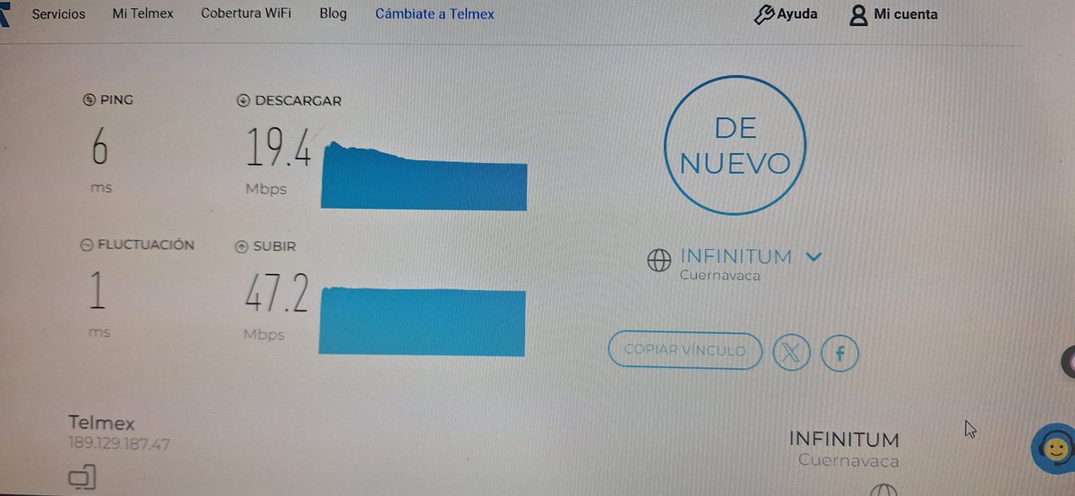 Fantástico telmex, pago por 250 megas y...
Ni el 10% recibo.
Gracias por su excelente servicio