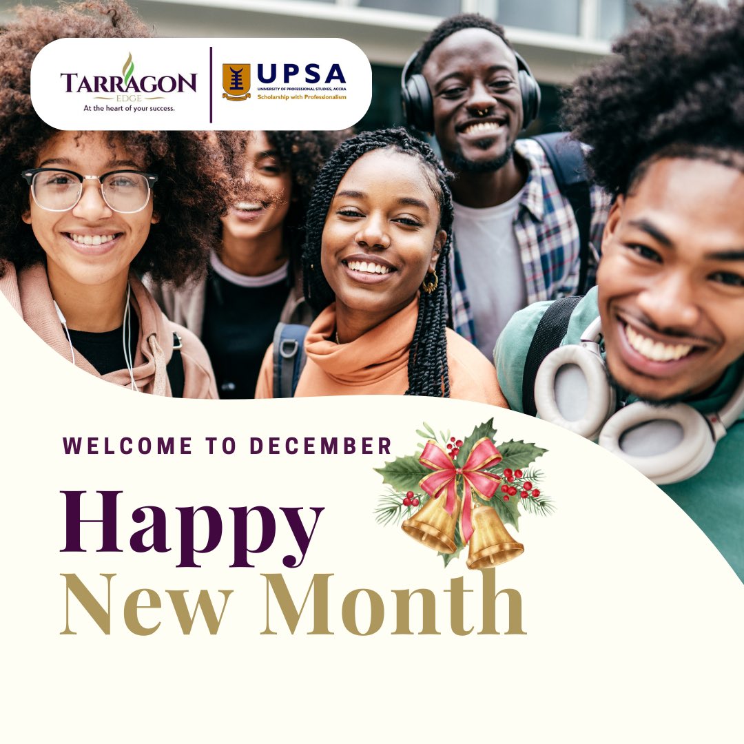 TarragonEdge's tweet photo. Happy New Month, TARRAGON-EDGE STUDENT NETWORK, UPSA! 🎄🎄
As we welcome December, may this month be filled with joy, growth, and new opportunities.Celebrating our successes and looking forward to a prosperous new year.
#TarragonEdgeStudentsNetworkUPSA 
#Networking https://t.co/RZTZw79QPD