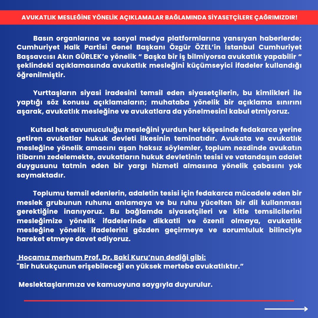 BitlisBarosu's tweet photo. BAROLARDAN ORTAK AÇIKLAMA “AVUKATLIK MESLEĞİNE YÖNELİK AÇIKLAMALAR BAĞLAMINDA SİYASETÇİLERE ÇAĞRIMIZDIR!” https://t.co/iM6XFf4OV2