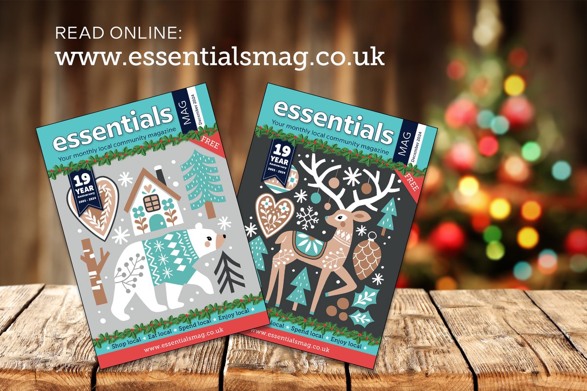 EssentialsMAG1's tweet image. The December editions of EssentialsMAG are out now! Watch your letterbox for the latest #wrexham community news, features, and LOTS of Christmas events.🎄You can also read our magazines online at: essentialsmag.co.uk

#EssentialsMAG #CommunityNews #wrexham #community