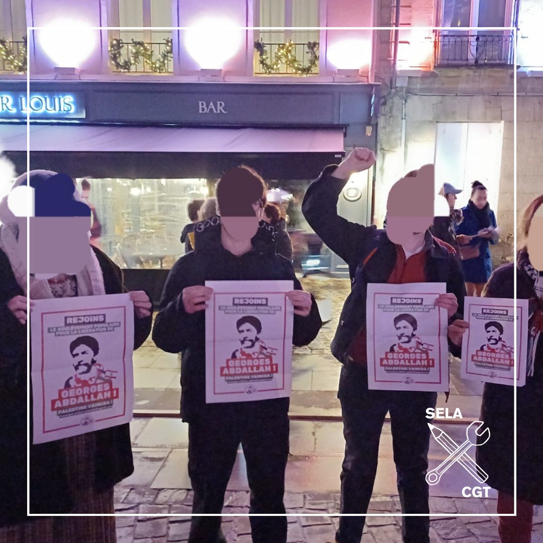 🔴 Retour sur l'activité de la semaine :

Présence lors de la manifestation contre les violences faites aux femmes.

Tenue d'une table au campus 1 pour informer les étudiant.e.s sur leurs droits

Action de solidarité avec Georges Abdallah 🇵🇸

🔴 Syndicat et solidarité !