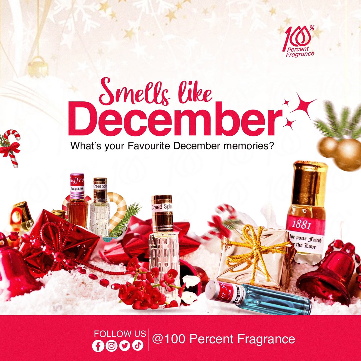 100Fragrance2's tweet photo. What’s your most cherished December memory? Let’s hear it!

#lagos #perfume #scent #lagosnigeria #perfumecollection 
#lagosbusiness #oilperfume #perfumeoil #lagosvendor #perfumeoriginal #perfumurah #lagoshairseller #perfumeoilsinlagos #perfumeoilsinnigeria #scentwork #perfumeaddiction