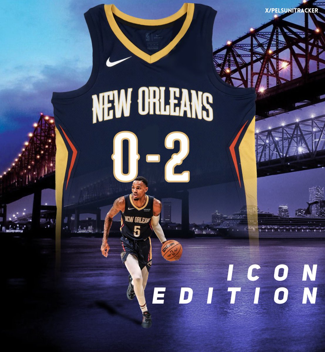 🚨ITS GAMEDAY🚨

#Pelicans are back in blue for only the third time this season to take on the Knicks away @ 5 PM CST. 

By default these jerseys have the highest chance of finding a winning record out of the main rotation. They’ll be wearing blue for the next 3 games.