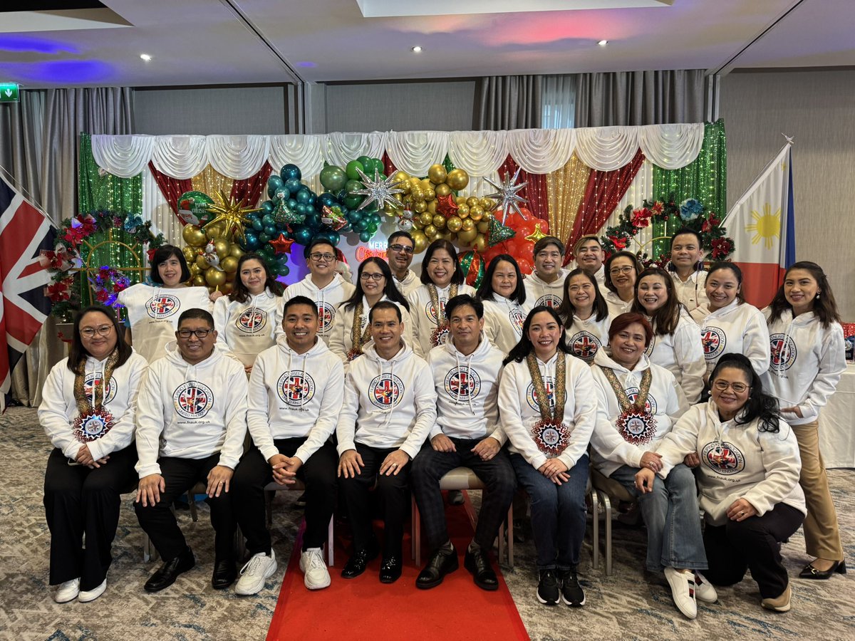 Celebrating Christmas together! <a href="/filipinonurseuk/">Filipino Nurses Association UK</a>!