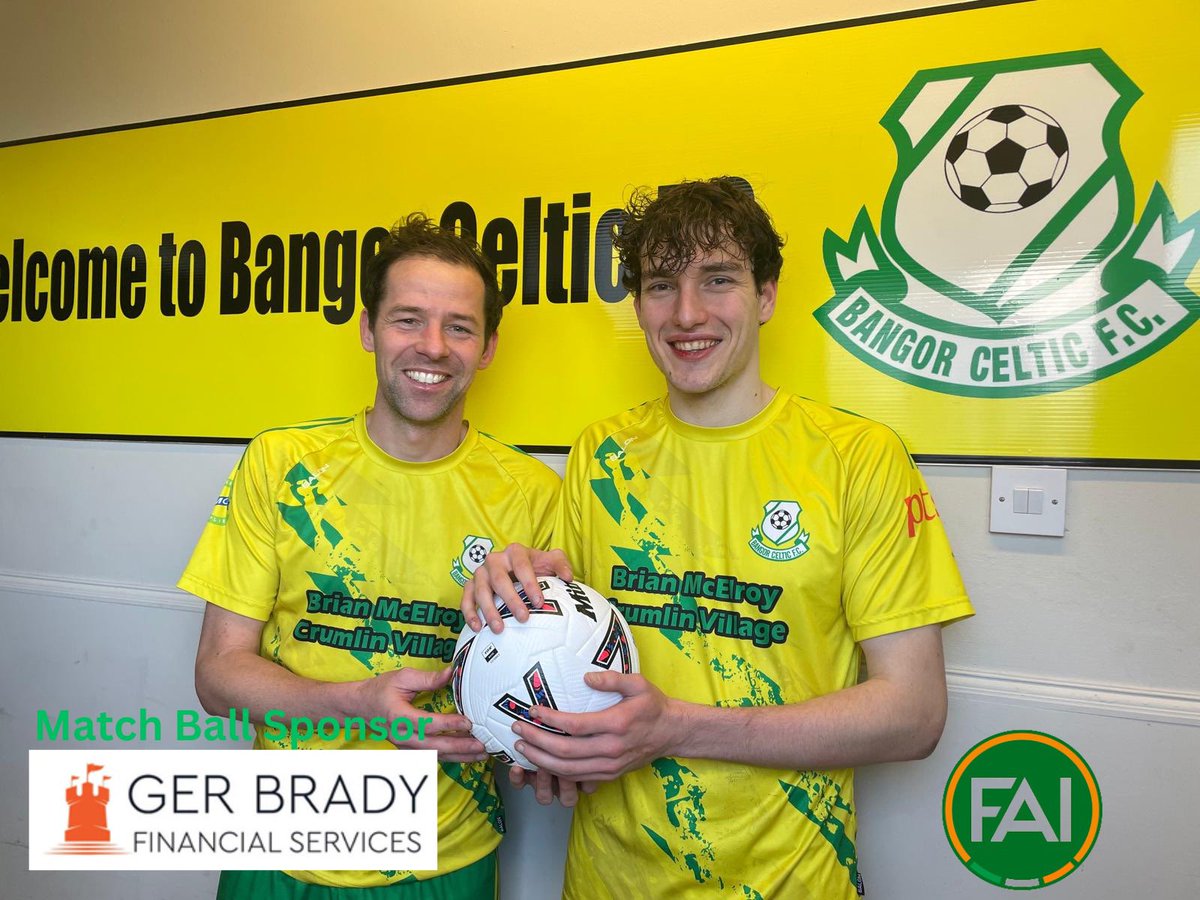 Bcfc_1987's tweet photo. Match Ball Sponsor ⚽️

A big thank you to our new match ball sponsor for this season. Ger Brady Financial @gerbradyfinancial 

The Support goes a long way for our club and wouldn’t be anywhere today without our sponsors 🤝💛💚 https://t.co/G9cwUF39Hd