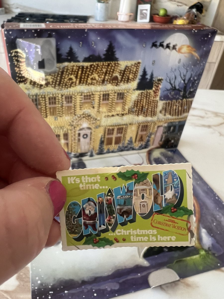Happy December 1 — Will be sharing on my Instagram stories everyday what’s inside my Griswolds advent calendar. Today was a miniature postcard that I am legit going to send to someone. I’m @ theclipboardoffun on IG.