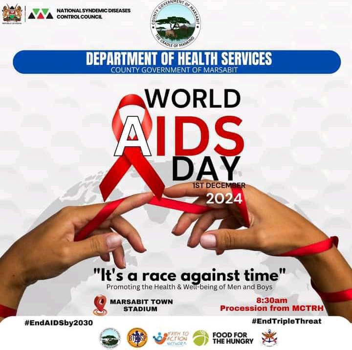 Secureandi123's tweet photo. S.I.M took part in World Aids Day 2024, with the aim of raising awareness, honor and stand by those living with HIV and AIDS, combat the stigma and discrimination relating to HIV/AIDS.

#aidsday
#16DaysOfActivism 
@MOH_Kenya
@marsabit_county https://t.co/yOS2YWiy4f