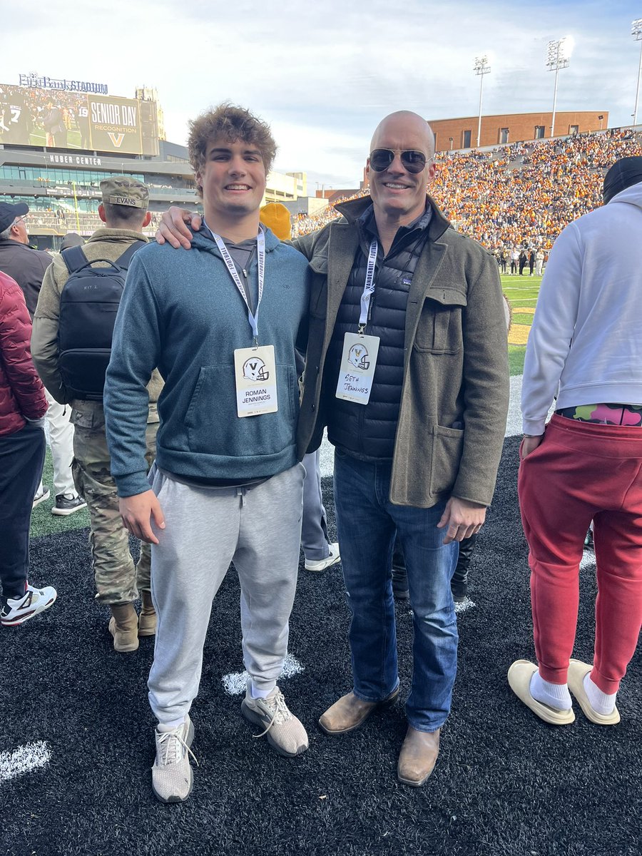 Roman Jennings (@_romanjennings) on Twitter photo Enjoyed my time yesterday <a href="/VandyFootball/">Vanderbilt Football</a>. Thank you for the hospitality! โซ๏ธ๐กโ๏ธ
<a href="/scout_aldomu/">Aldo Muriร </a> <a href="/Coach_Lezynski/">Nick Lezynski</a> <a href="/JaxonYork02/">Jaxon York</a> <a href="/hardingharper/">Harding Harper III</a> <a href="/jaxon_rose8/">Jaxon Rose</a> <a href="/NatlPlaymkrsAca/">NatlPlaymkersAcademy</a> <a href="/theBAFootball/">Brentwood Academy Football</a> <a href="/BuckFitz/">NPA/SUPERMAX 100</a> <a href="/CSmithScout/">Chris Smith</a> #AnchorDown Enjoyed my time yesterday <a href="/VandyFootball/">Vanderbilt Football</a>. Thank you for the hospitality! โซ๏ธ๐กโ๏ธ
<a href="/scout_aldomu/">Aldo Muriร </a> <a href="/Coach_Lezynski/">Nick Lezynski</a> <a href="/JaxonYork02/">Jaxon York</a> <a href="/hardingharper/">Harding Harper III</a> <a href="/jaxon_rose8/">Jaxon Rose</a> <a href="/NatlPlaymkrsAca/">NatlPlaymkersAcademy</a> <a href="/theBAFootball/">Brentwood Academy Football</a> <a href="/BuckFitz/">NPA/SUPERMAX 100</a> <a href="/CSmithScout/">Chris Smith</a> #AnchorDown