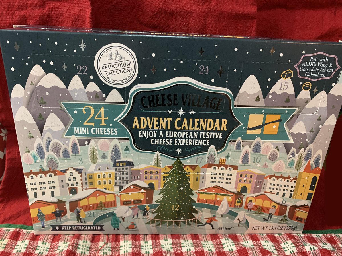 MegKnucklebones's tweet image. Welcome to the 🧀 2024 Cheese Village Advent Calendar🧀 from Aldi! I will try to keep it all in one thread for your cheesy perusal! #CheeseAdventCalendar #CheeseoftheDay