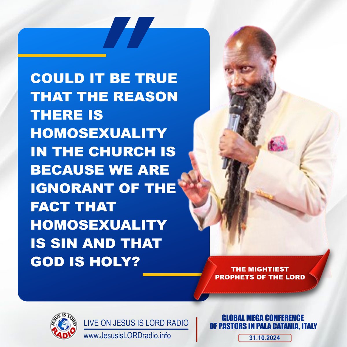 We need to repent as a generation 

#BrazilHolyRevival