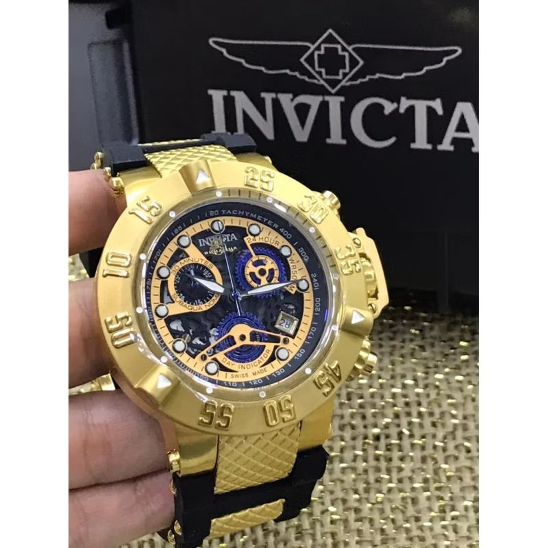 comprecomcelo's tweet image. Dê uma olhada em Relógio Invicta 18526 Subaqua Noma 3 Skeleton Gold Azul Banhado a Ouro 18k por R$359,00. Compre na Shopee agora! s.shopee.com.br/5VEYustXge?sha…