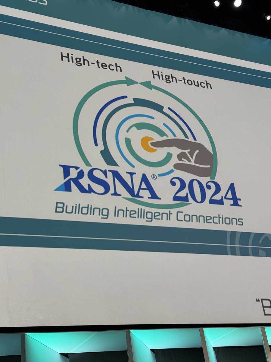DeanMeltzer's tweet photo. Advances in #AI can be both #HighTech and #HighTouch ⁦@curtlanglotz⁩ #RSNA2024 https://t.co/of8P26J6ZD