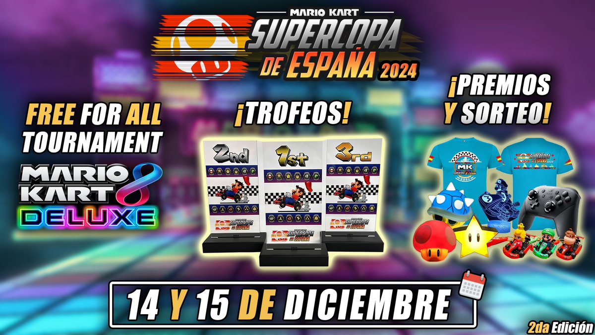 MKSuperCopa's tweet image. Super Copa de España 2024 el 14 y 15 Diciembre!! Apúntate en discord discord.com/invite/7qh4exu…