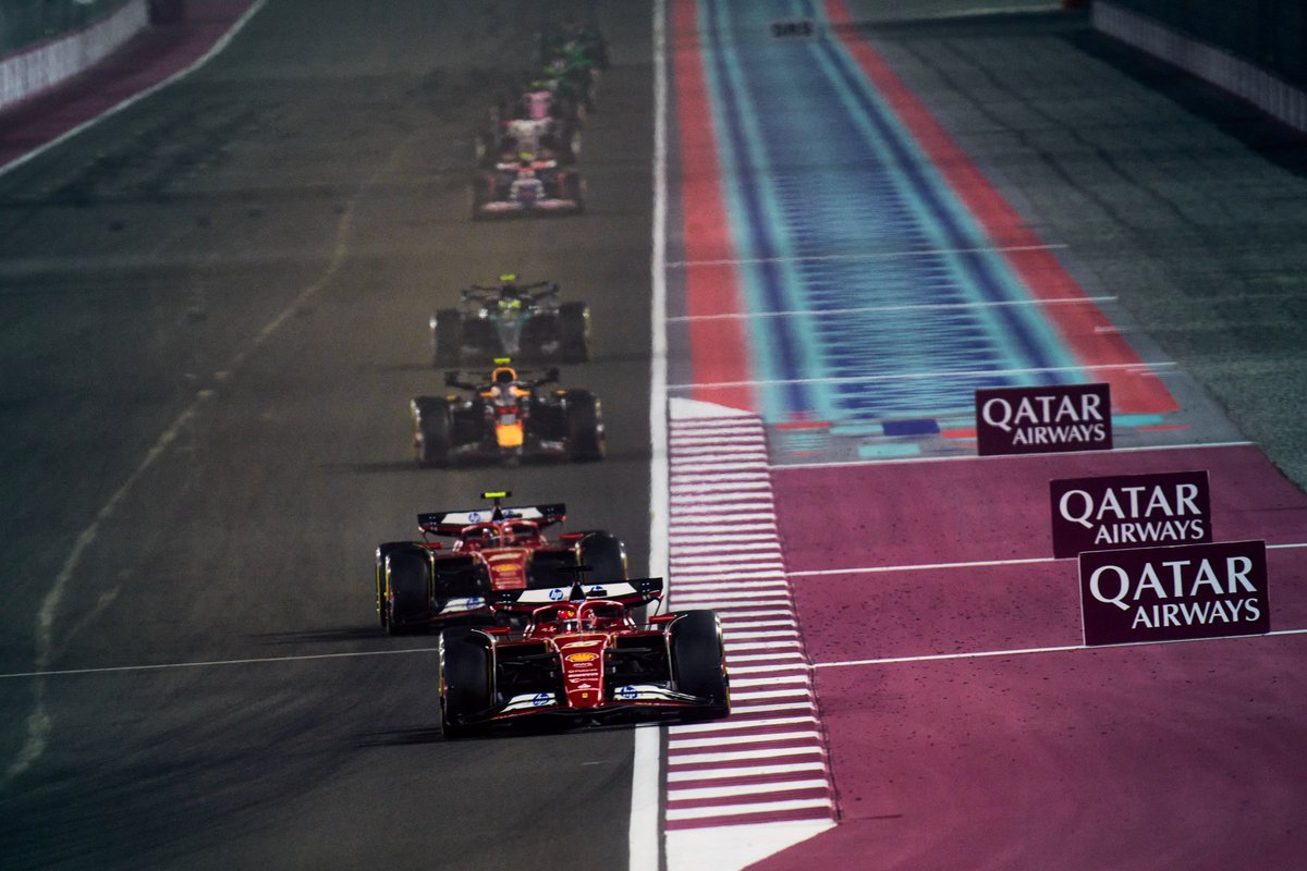 Charles Leclerc, Carlos Sainz in F1 Qatar GP