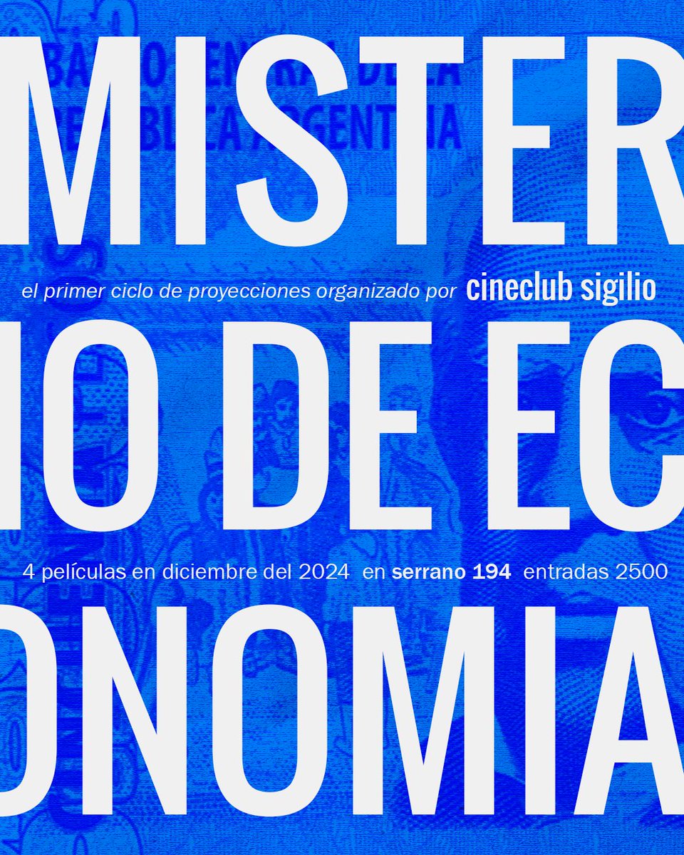PRESENTAMOS CINECLUB SIGILIO.
En la sala de SoundRec (Serrano 194, Villa Crespo) podrán ver un ciclo de películas que circundan la idea del trabajo y el dinero. Para comprar entradas hablan aquí: api.whatsapp.com/send/?phone=54….
Abajo un texto sobre el ciclo y las películas.