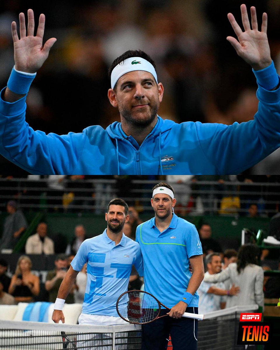¡HASTA SIEMPRE, DELPO! 🤍

Un final maravilloso para una carrera maravillosa: 🇦🇷 Del Potro se despidió del tenis con 6-4 y 7-5 a 🇷🇸 Djokovic en una exhibición inolvidable ante su gente. 👏

Gracias por tantas alegrías, Juan Martín. ¡Te vamos a extrañar! ❤️‍🩹