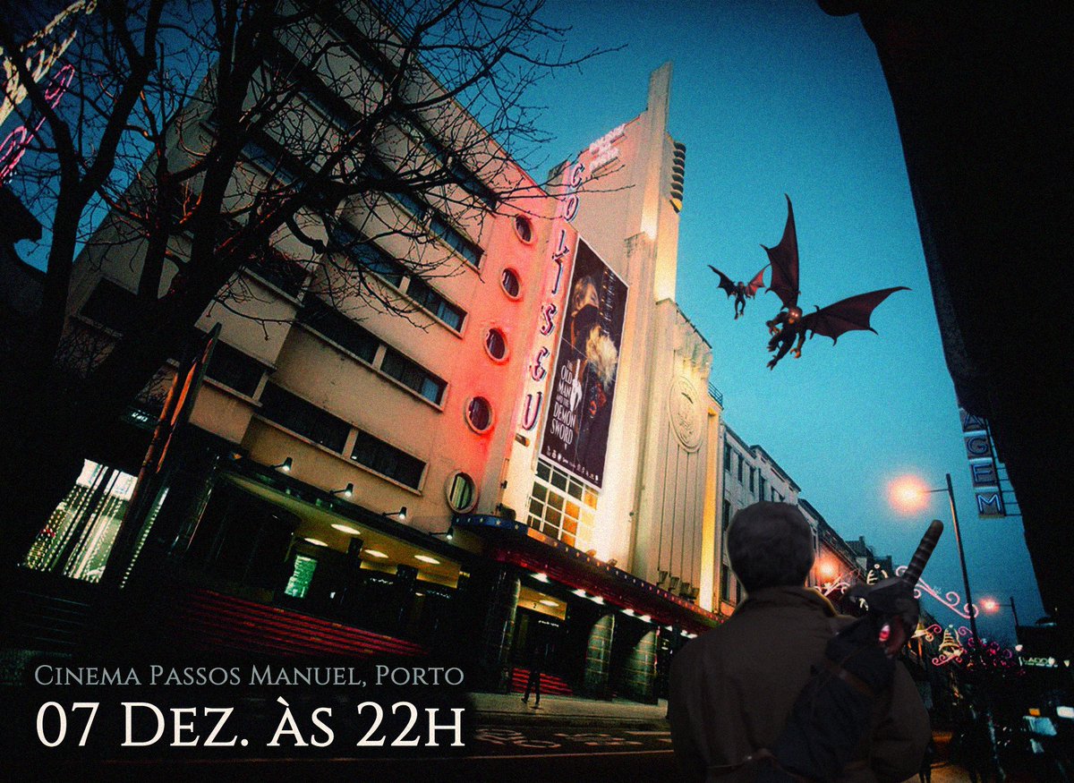 🎥⚔️ O VELHO E A ESPADA NO PORTO! ⚔️🎥

7 de Dezembro, 22h, no Cinema Passos Manuel: "O Velho e a Espada" no Passos no Escuro! ✨

Preparem-se para ação, humor e tokusatsu numa noite inesquecível! 🔥

📅 7 Dez | 🕙 22h | 📍 Porto
#OVelhoEaEspada #CinemaPortuguês #PassosNoEscuro