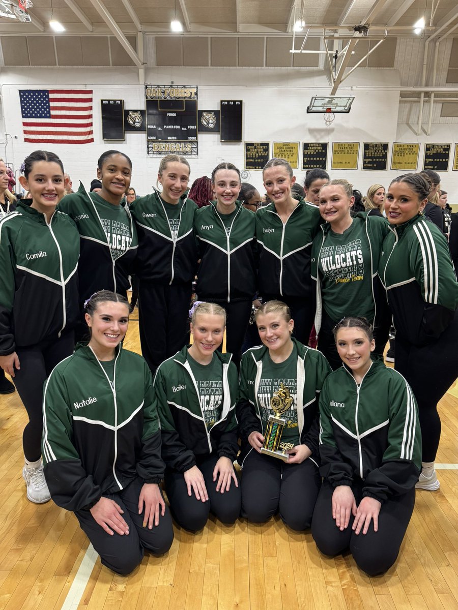 So happy to share we took 3rd place at our 1st competition of the season! 💚💚