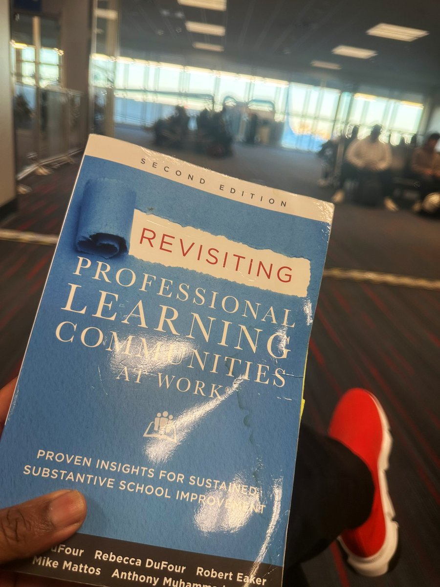 Rereading this classic text on my ✈️ flight to STL! Revisiting Professional Learning Communities at Work offers valuable insights into collaboration and school improvement. 

I’m looking forward to supporting two <a href="/RGSDSchools/">Riverview Gardens School District</a> this week!
<a href="/SolutionTree/">Solution Tree</a> #ATPLC