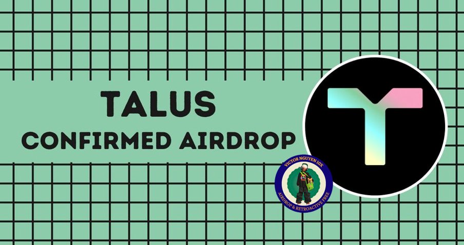 free, confirmed #Airdrop 

LAYER 1 TALUS xác nhận Free Airdrop 

<a href="/TalusNetwork/">Talus 🐸</a> là blockchain Layer 1 hiệu suất cao, kết hợp trí tuệ nhân tạo với công nghệ blockchain để đơn giản hóa hoạt động  phi tập trung trong mạng lưới. 
Dự án đã huy động được 9 triệu USD