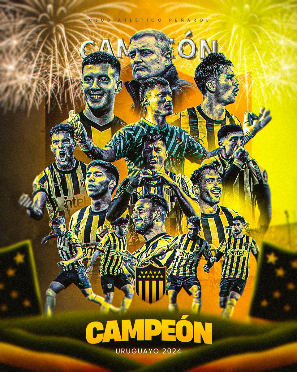 🏆 <a href="/OficialCAP/">PEÑAROL</a> es el 𝗖𝗔𝗠𝗣𝗘𝗢́𝗡 del #CampeonatoUruguayo 🔝 

💛 ¡Felicitaciones, carboneros! 🖤