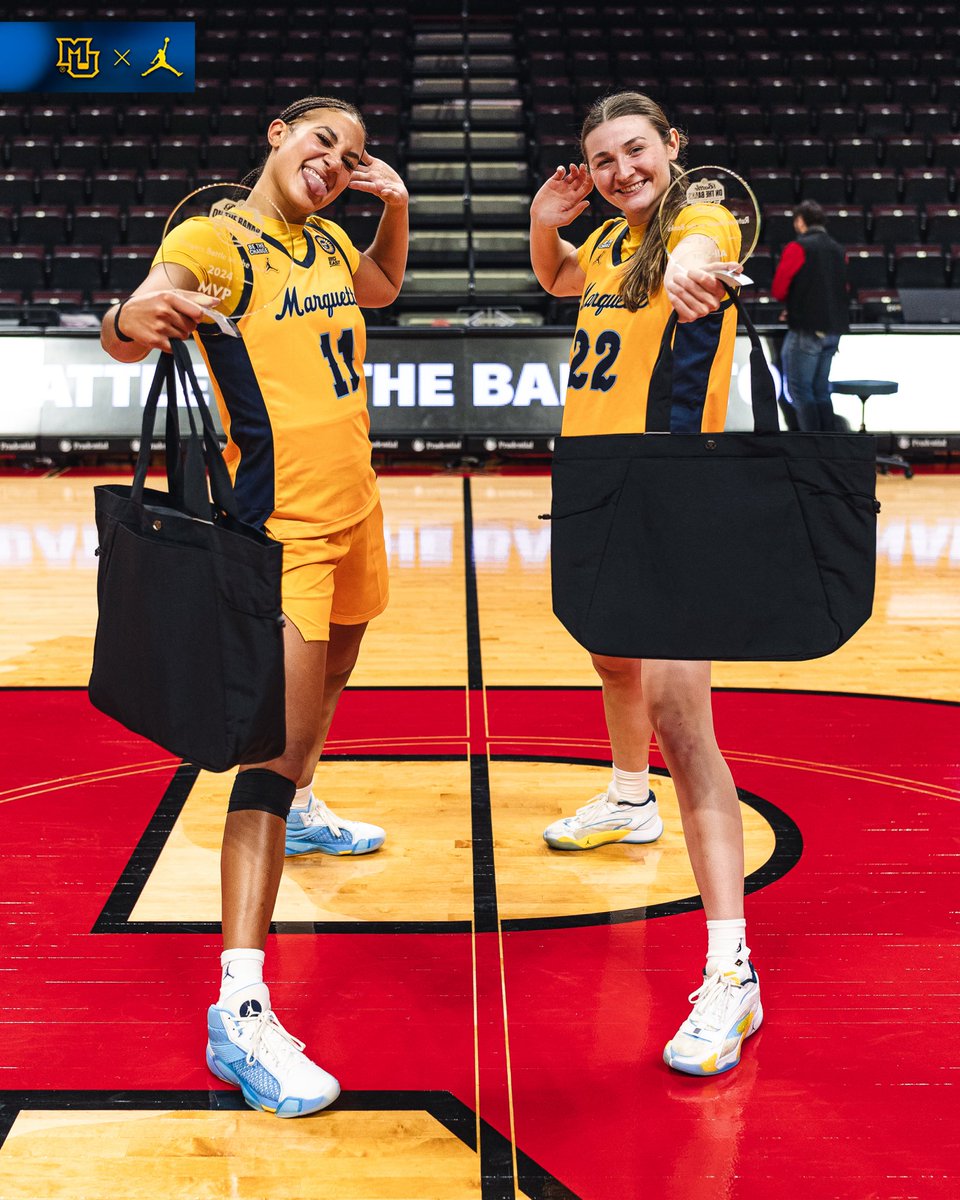 MarquetteWBB's tweet photo. Battle on the Banks MVP ➡️ Skylar Forbes
All-Tournament Team ➡️ Halle Vice

#WeAreMarquette | #playwithHEART https://t.co/2hnltjFTDy