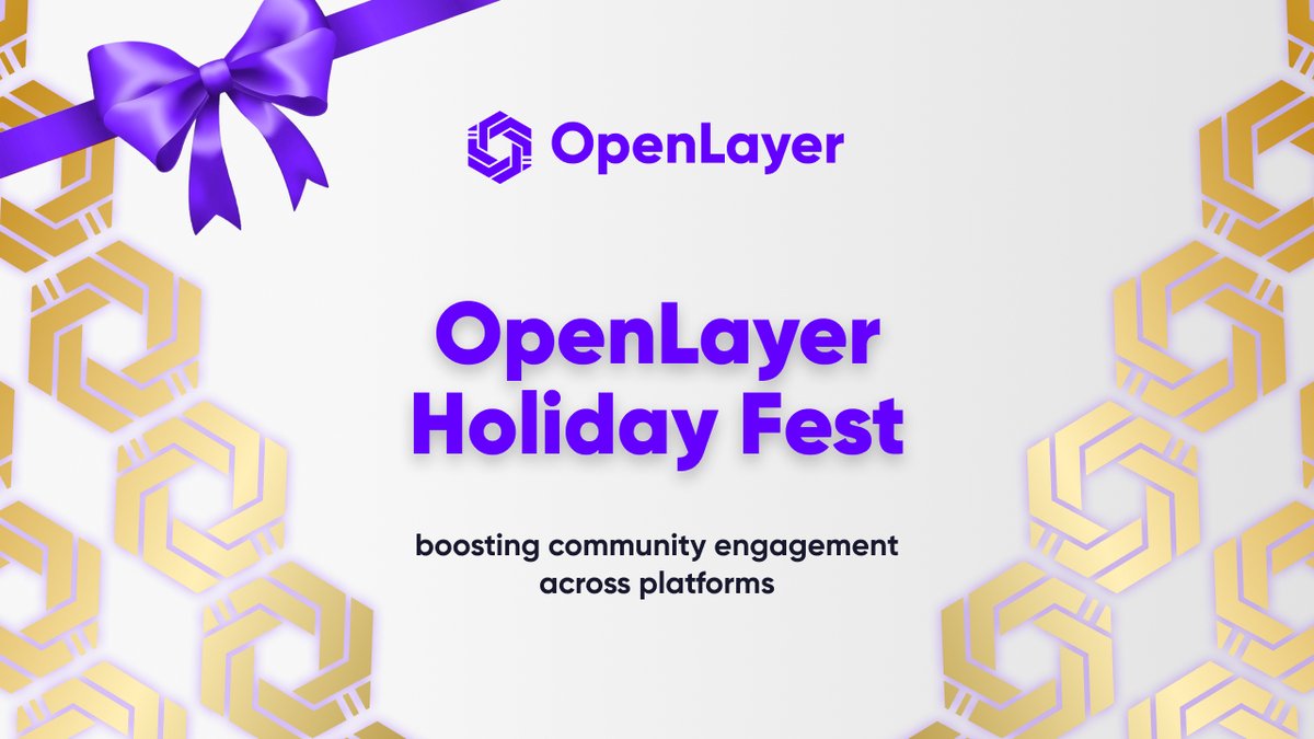 SixpenceAI's tweet image. 🎄Our OpenLayer Holiday Fest is here!

From Dec 1 - Jan 1, join us for exciting challenges, fun activities, and rewards worth $1,000! 

🔗 Enter the campaign now: openlayer.deform.cc/holidayfest/

Let’s celebrate the holiday spirit together!

Full details: link.medium.com/ZfSotWt6YOb